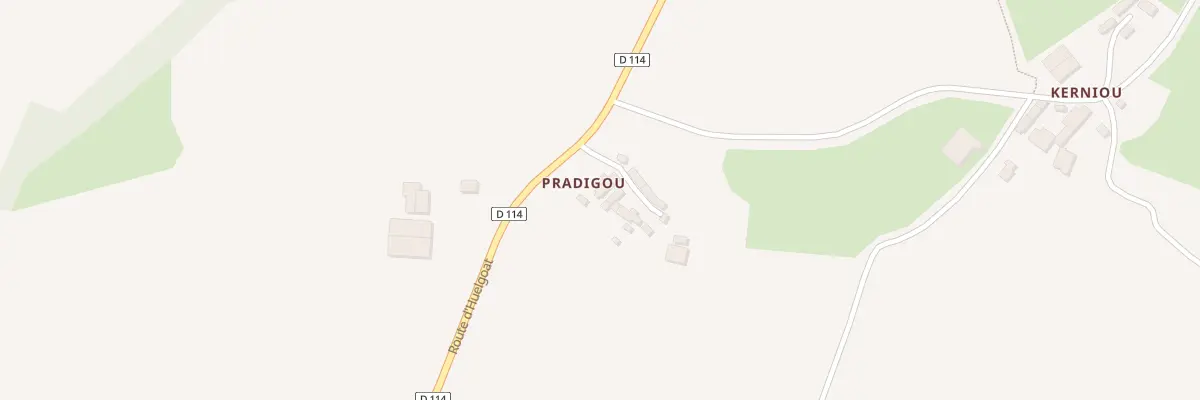 Plan du 147 Pradigou à Bolazec