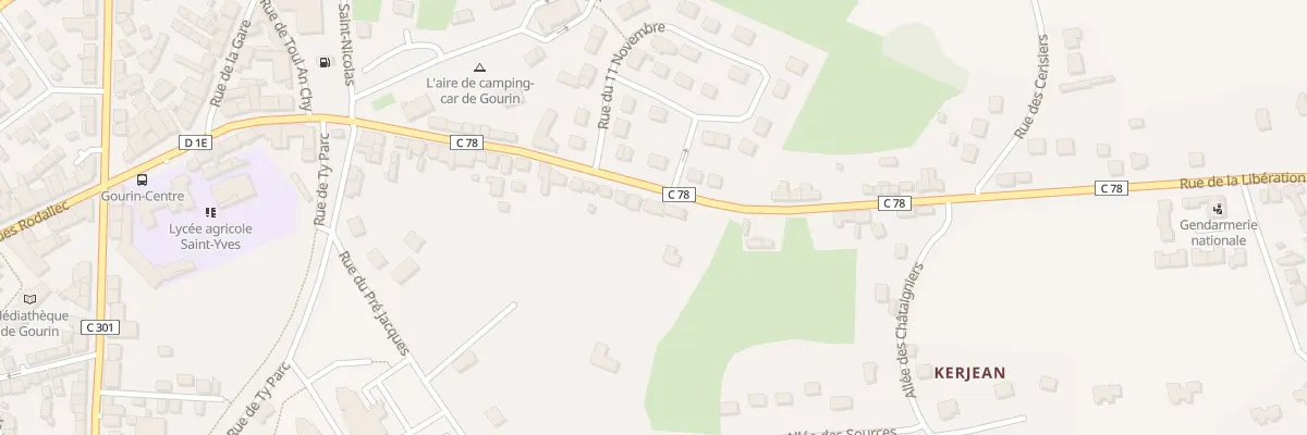 Plan du 66 Rue de la Libération à Gourin