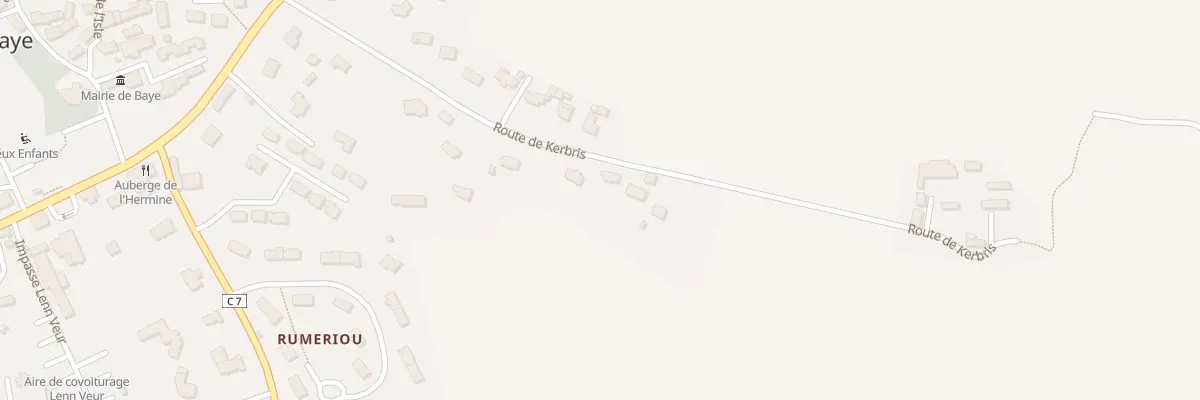 Plan du 320 Rte de Kerbris à Baye