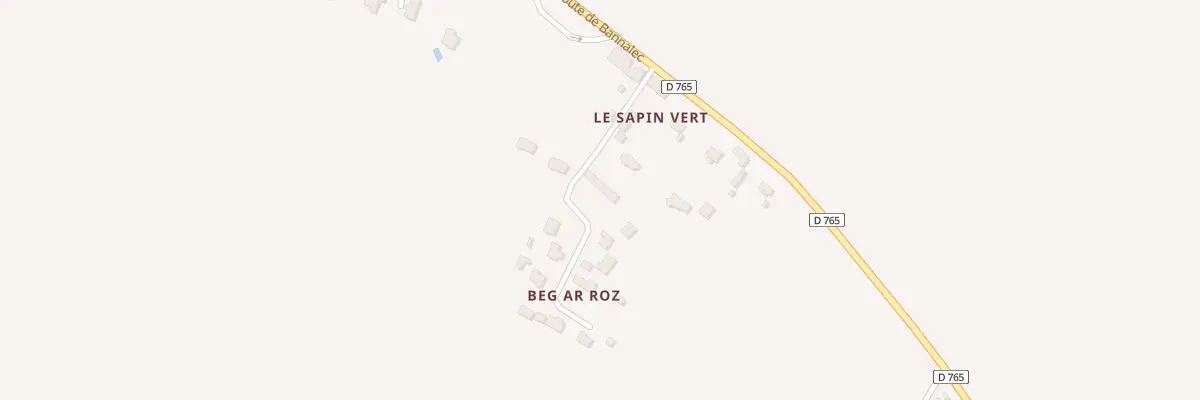 Plan du 7 Imp de Beg Ar Roz à Mellac
