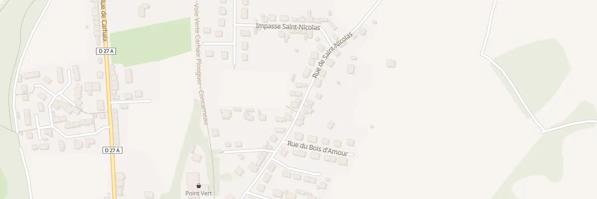 Plan du 33 Rue St Nicolas à Gourin