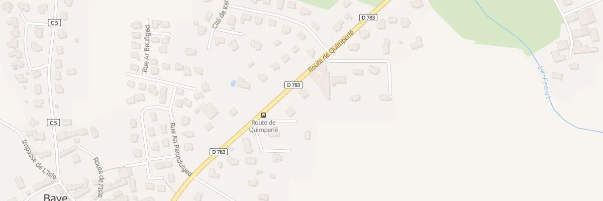 Plan du 386 Rte de Quimperlé à Baye