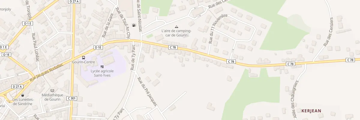 Plan du 48 Rue de la Libération à Gourin