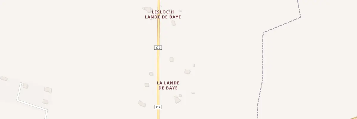 Plan du 7 Kerhuel à Baye