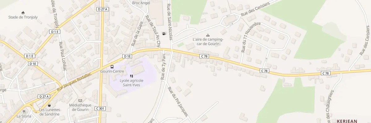 Plan du 32 Rue de la Libération à Gourin