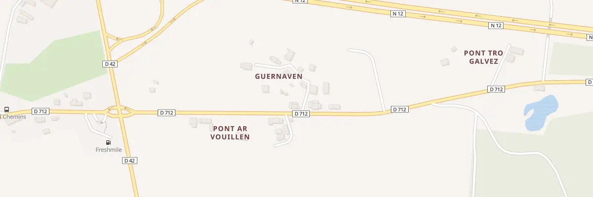 Plan du 75 Guernaven à Plouégat-Moysan