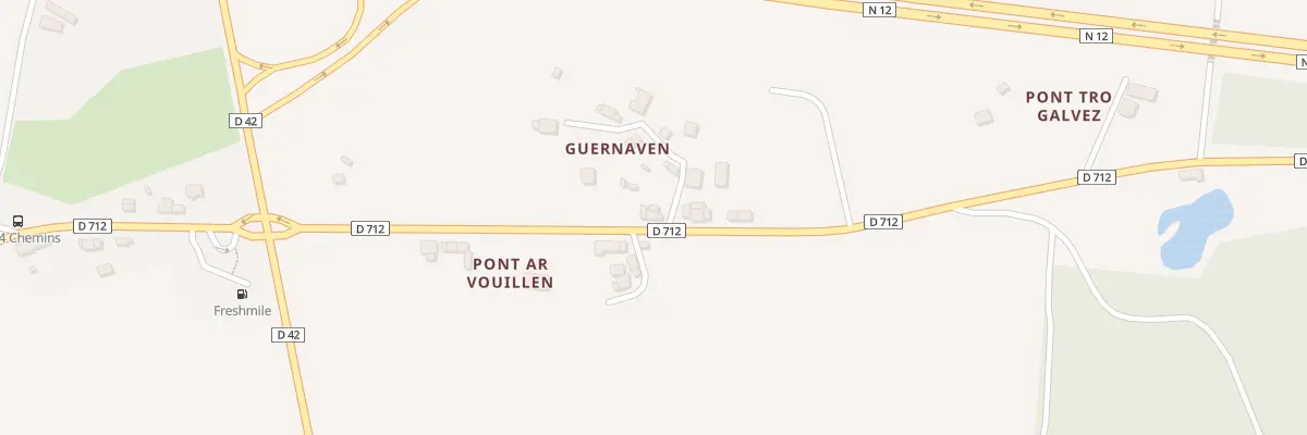 Plan du 76 Guernaven à Plouégat-Moysan