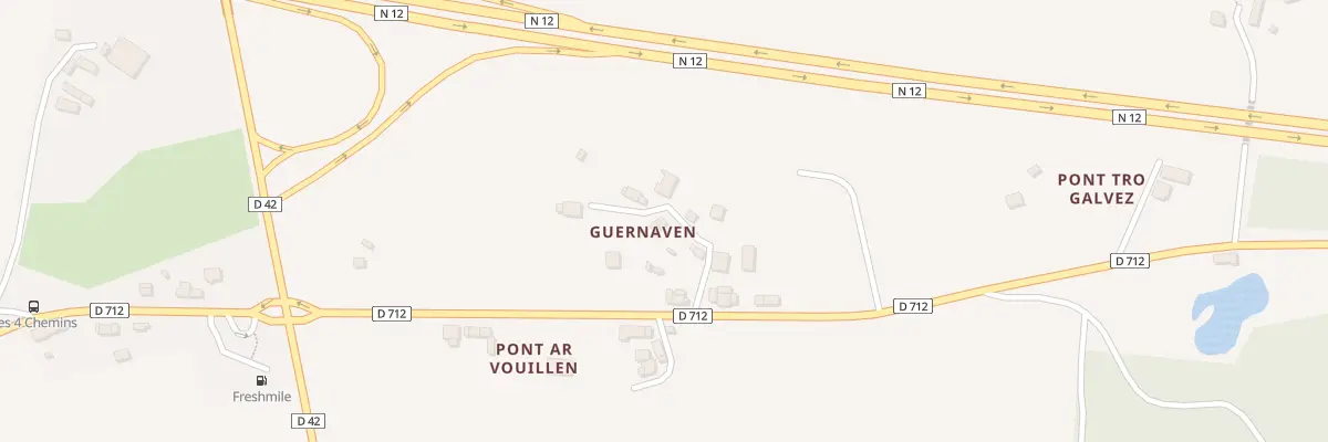 Plan du 77 Guernaven à Plouégat-Moysan