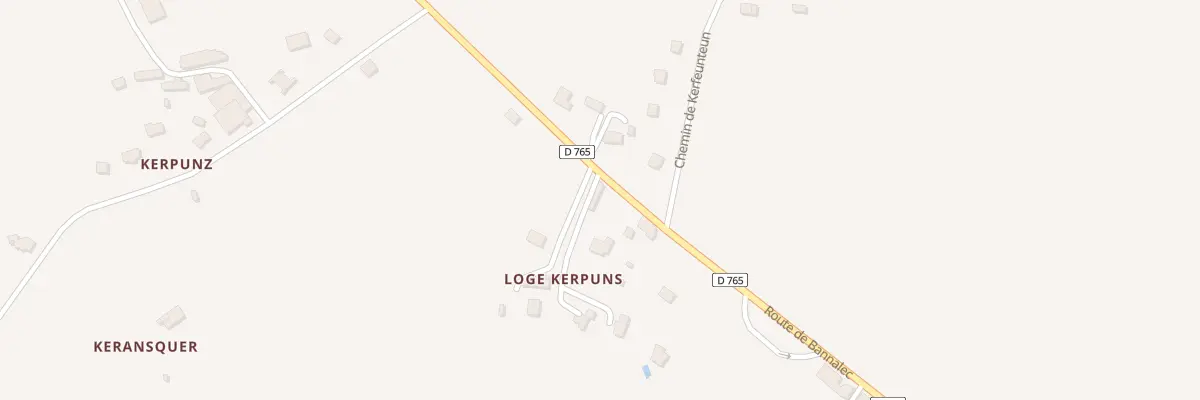 Plan du 7 Kerpunz à Mellac