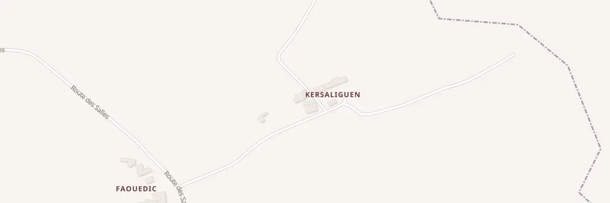 Plan du 1 Kersaliguen à Saint-Thurien