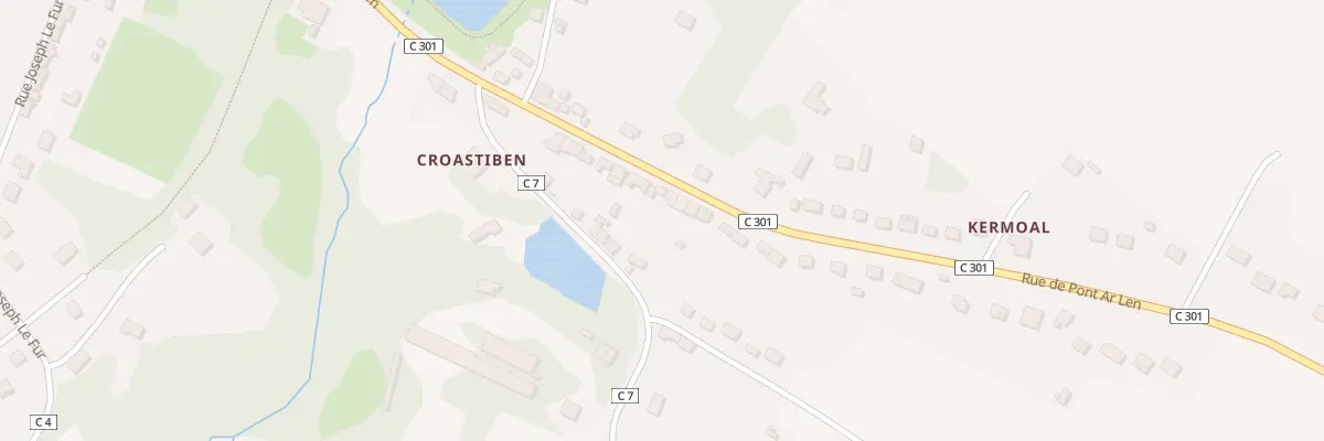 Plan du 28 Rue de Pont Ar Len à Gourin