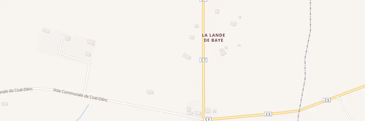 Plan du 5025 Lande de Baye à Baye