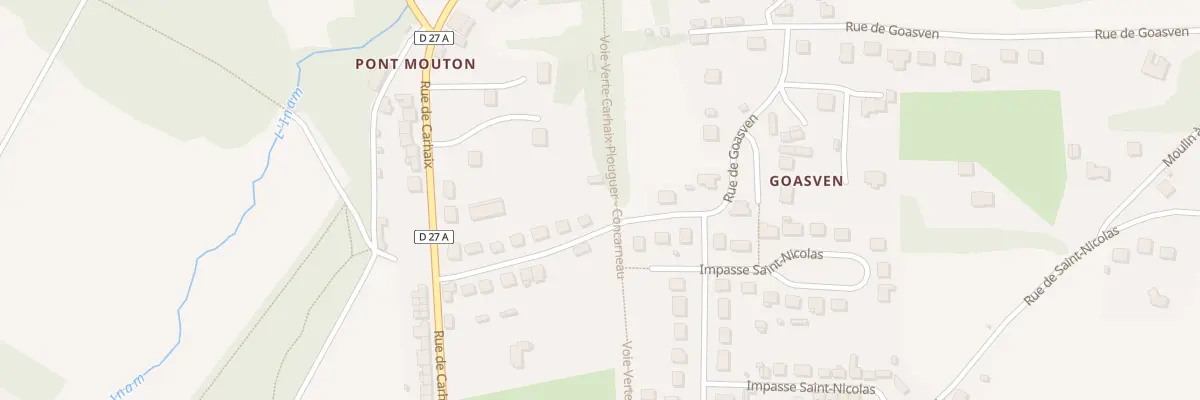 Plan du 14 Rte de Goasven à Gourin