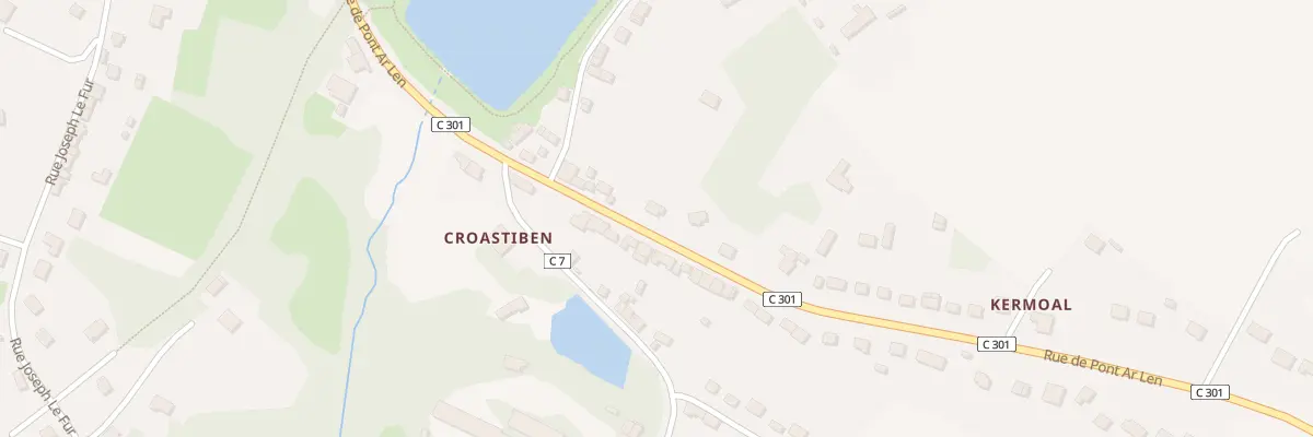 Plan du 21 Rue de Pont Ar Len à Gourin