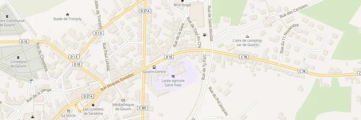 Plan du 10 Rue de la Libération à Gourin