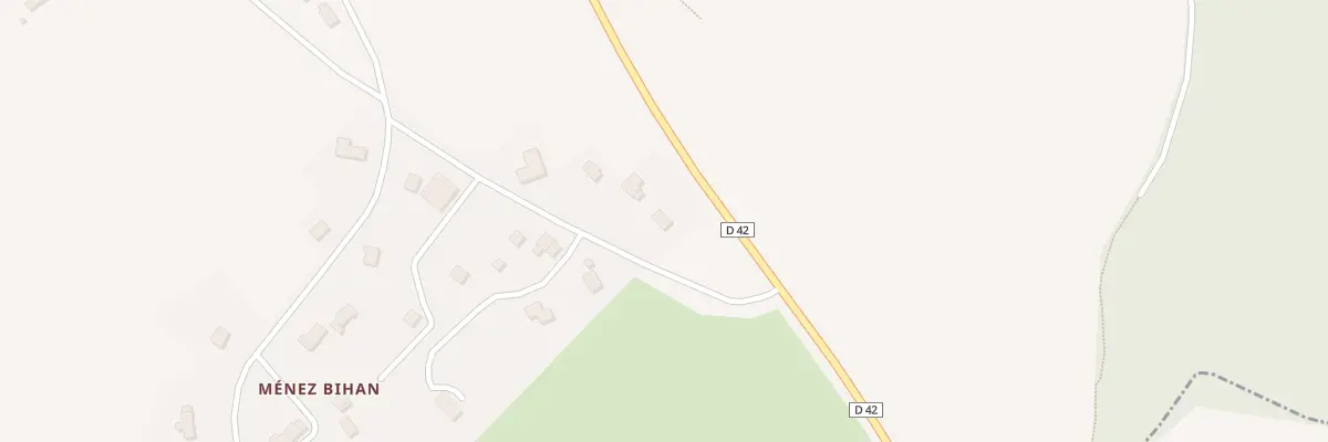 Plan du 7016A Menez Bihan à Plouégat-Moysan