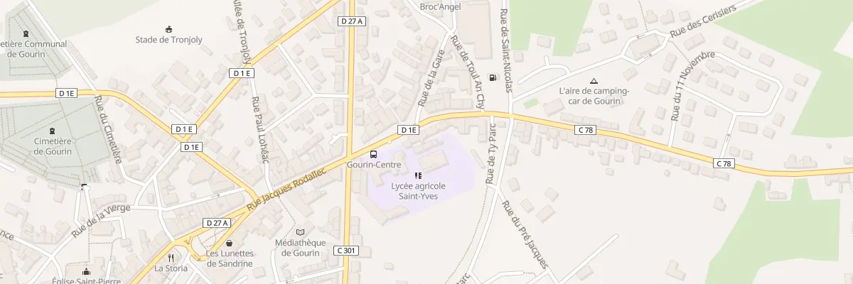 Plan du 8 Rue de la Libération à Gourin