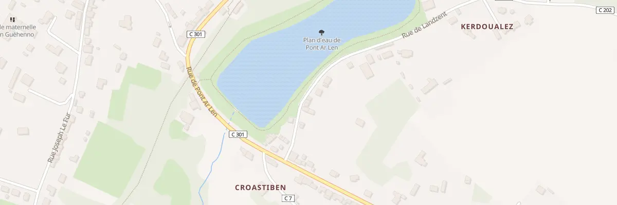 Plan du 12 Rte de Landzent à Gourin