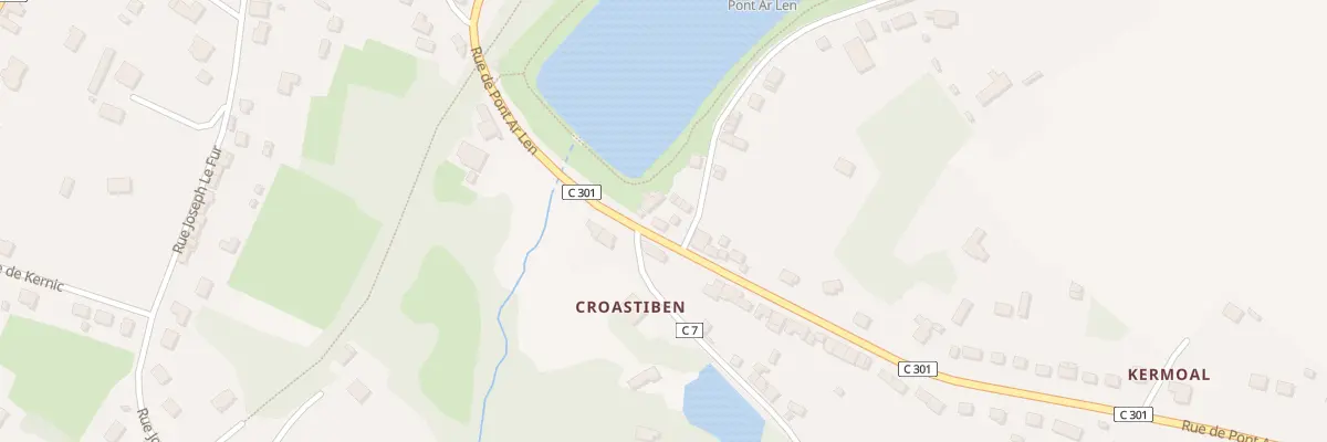 Plan du 7 Rue de Pont Ar Len à Gourin