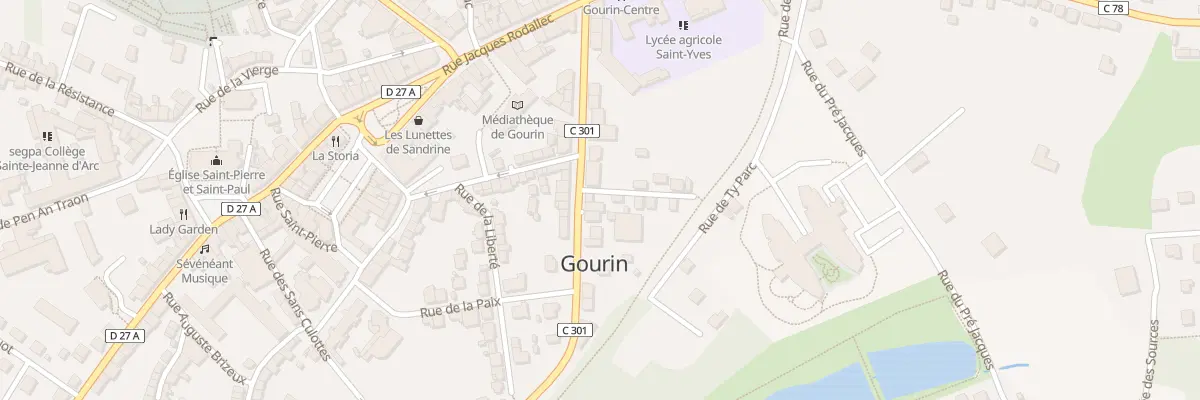Plan du 21 Rue Jean Moulin à Gourin