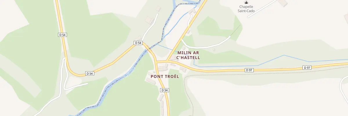 Plan du 1 Pontroël à Carnoët