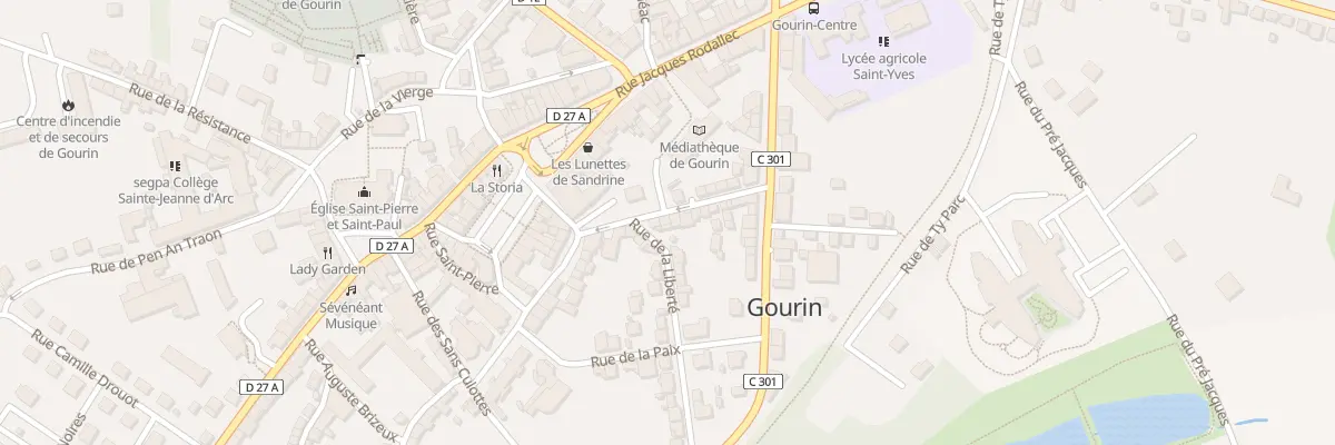 Plan du 19 Rue Roger à Gourin