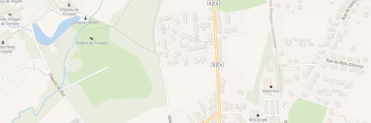 Plan du 5 Rue Madeleine de Boissieu à Gourin