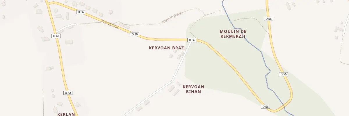 Plan du 5246 Kervoan Bras à Trémel