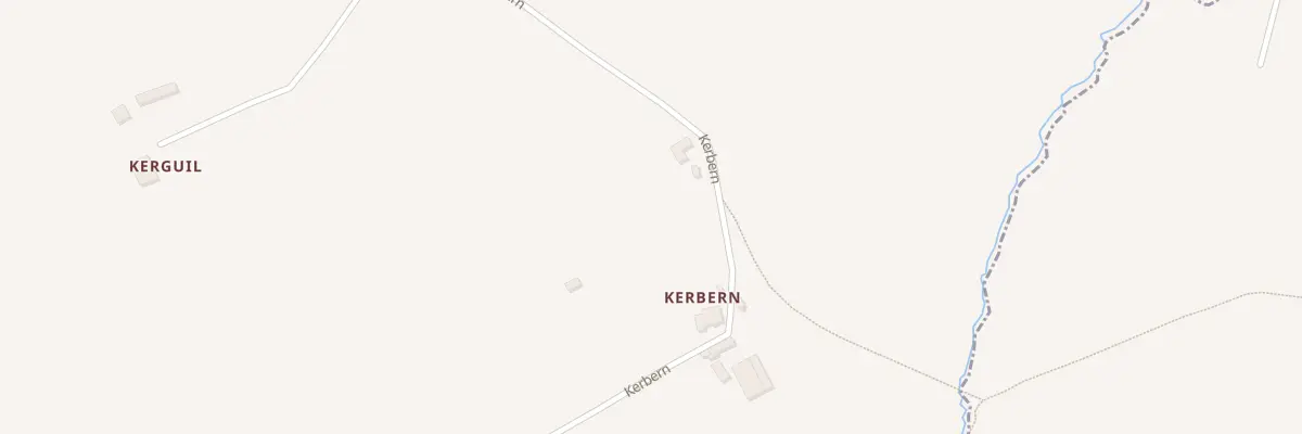 Plan du 485 Kerbern à Gourin