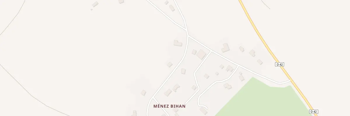 Plan du 14 Menez Bihan à Plouégat-Moysan