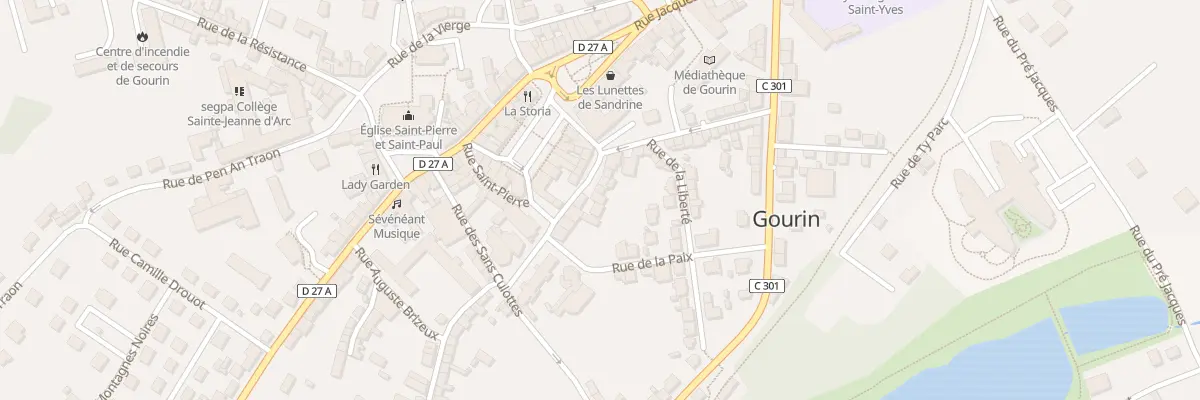 Plan du 5 Pl aux Princes à Gourin