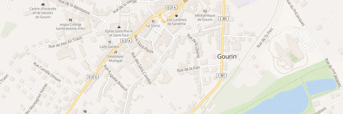 Plan du 2 Pl du Rumel à Gourin