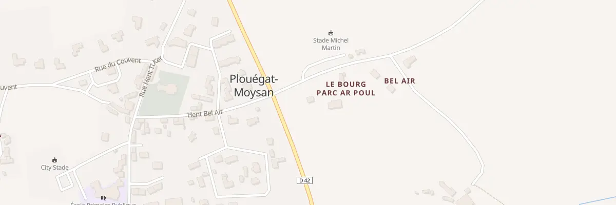 Plan du 1983C Le Bourg à Plouégat-Moysan