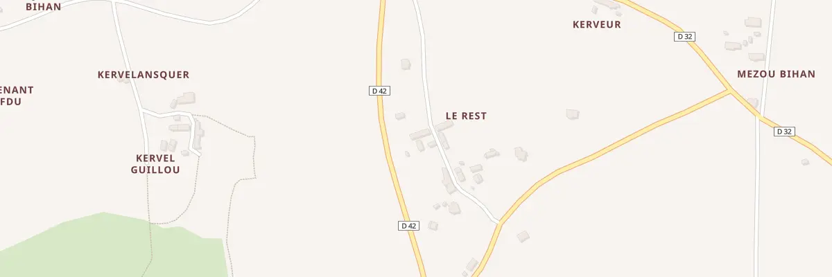 Plan du 5132 Le Rest à Trémel