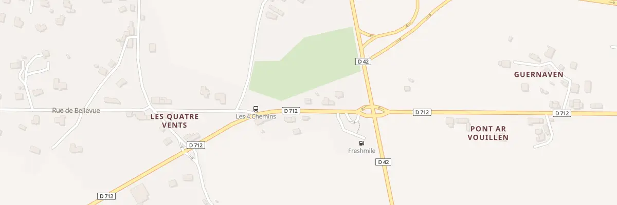 Plan du 68 Guernaven Goarem Guernaven à Plouégat-Moysan