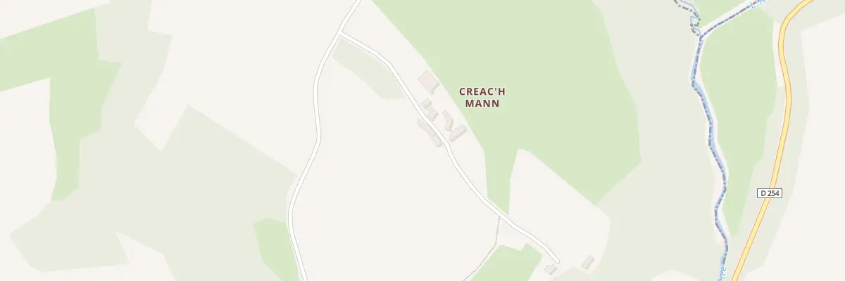 Plan du 468 Creach Mann à Scrignac
