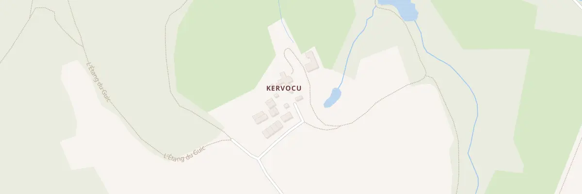 Plan du 1 Kervocu à Guerlesquin