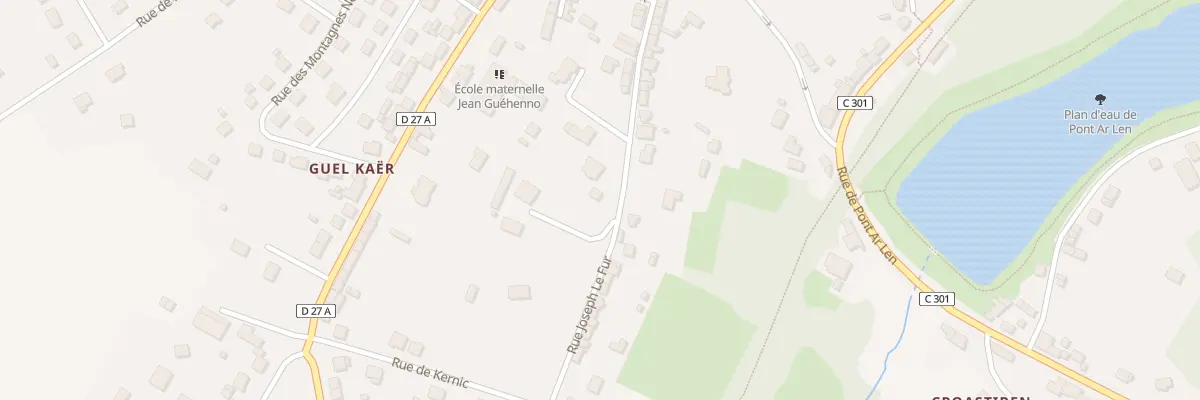 Plan du 40 Rue Joseph le Fur à Gourin