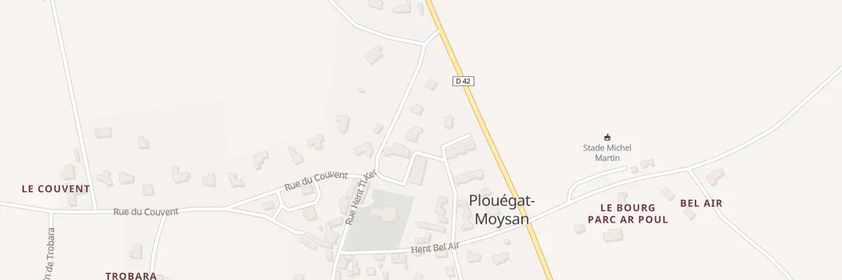 Plan du 20 Rue Hent Ti Ker à Plouégat-Moysan