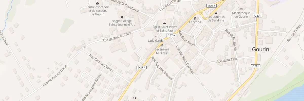 Plan du 10 Rue Jean Louis Kergaravat à Gourin