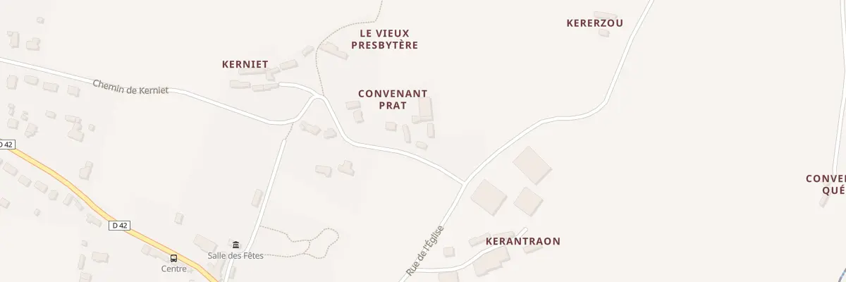 Plan du 5211 Convenant Prat à Trémel