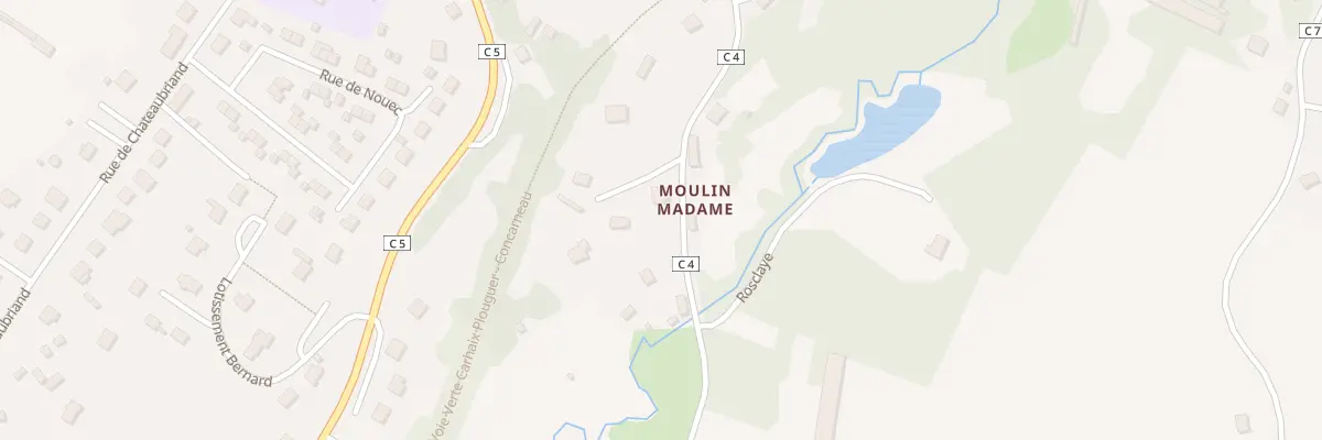 Plan du 10 Rue du Moulin Madame à Gourin