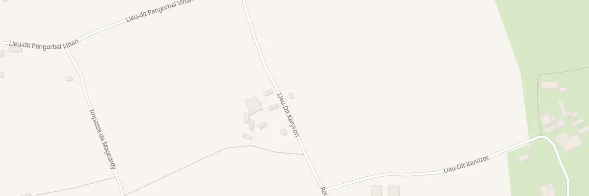 Plan du 224 Keryvon à Saint-Hernin