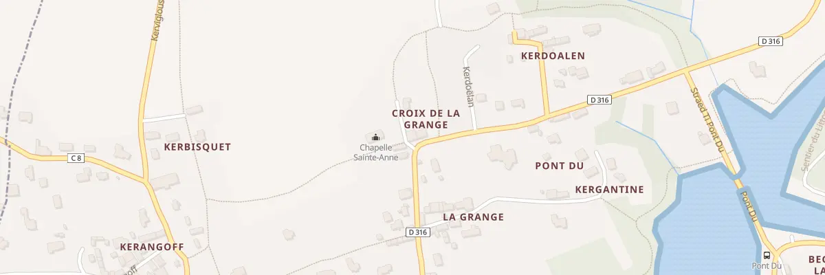 Plan du 12 Rue de Pont du à Clohars-Carnoët