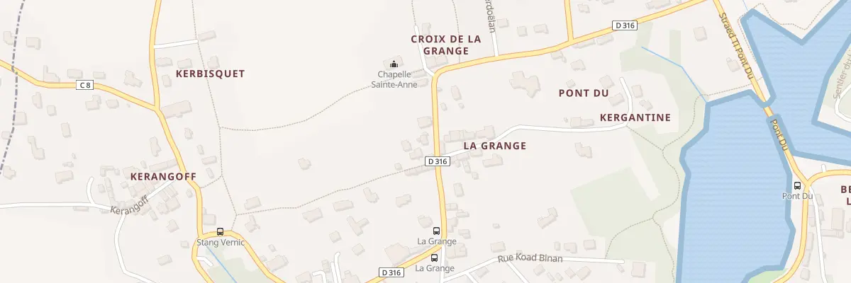 Plan du 18 Rue de Pont du à Clohars-Carnoët