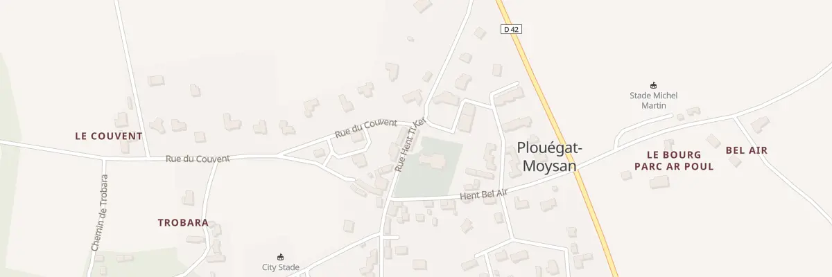 Plan du 14B Rue Hent Ti Ker à Plouégat-Moysan