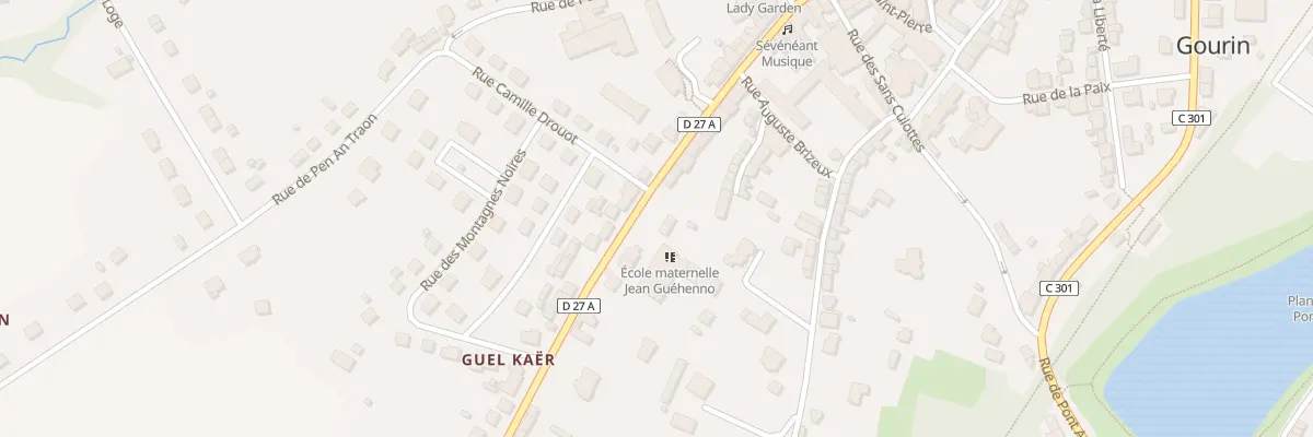 Plan du 29 Rue Jean Louis Kergaravat à Gourin
