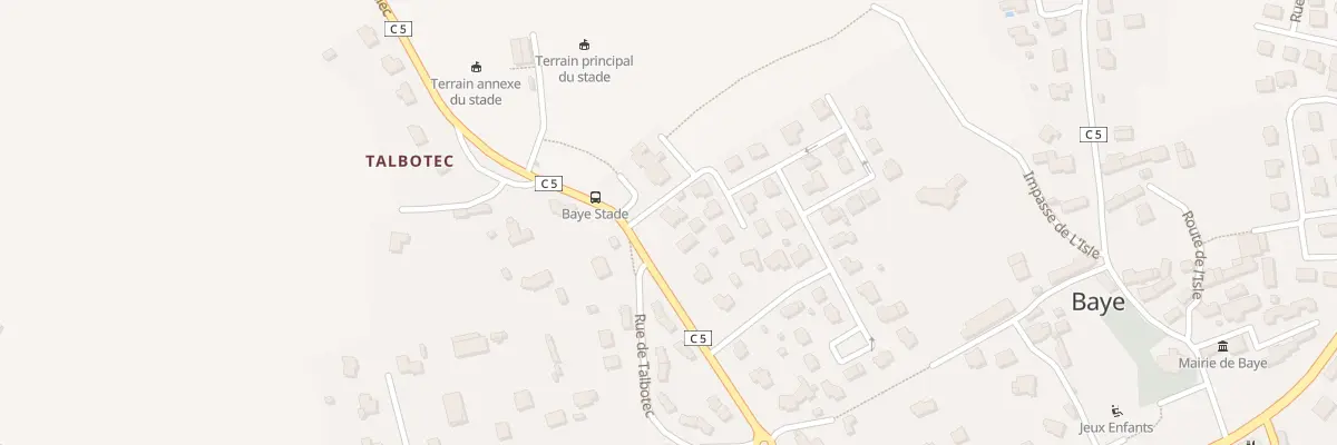Plan du 320 Rte de Locquillec à Baye