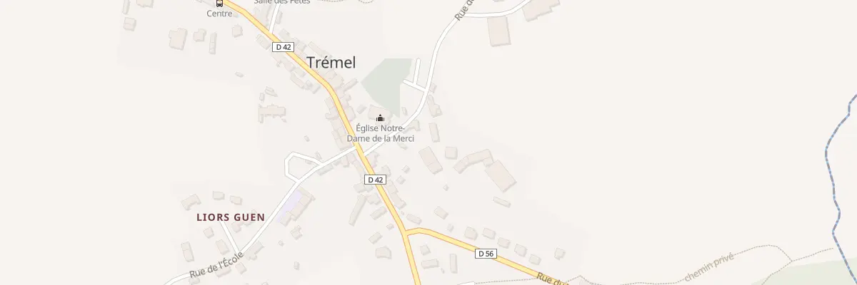 Plan du 4 Rue de l’Église à Trémel