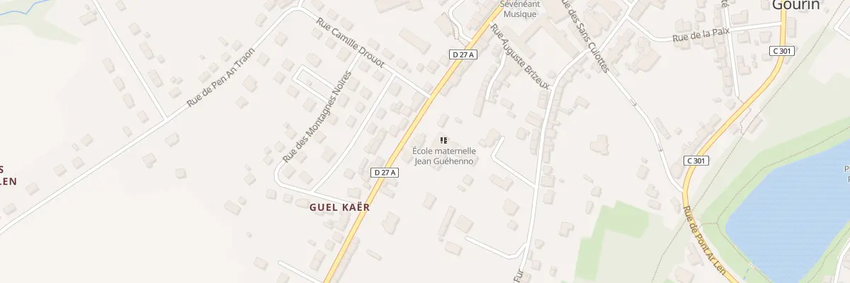 Plan du 31B Rue Jean Louis Kergaravat à Gourin